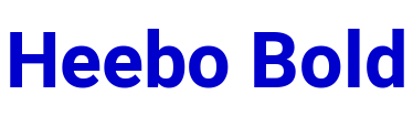 Heebo Bold fonte